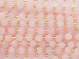 Mineralien·Perlen (1S) - Rosenquarz speziell geschliffen - ~6mm (871145)