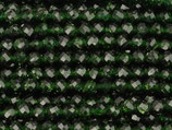 Grünfluss·Perlen (1S) - dunkelgrün facettiert - ~3mm (311805)
