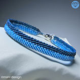 Makramée Armband (1) - Blau (30038)