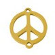Link Frieden (1) - Edelstahl golden - 10x12mm (97649)