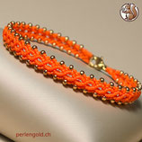 Makramée Armband (1) - Orange (30103)