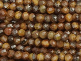 Mineralien·Perlen (1S) - Tigerauge facettiert - ~2.7mm (871546)