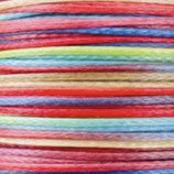 Polyester gewachst (1) - Multicolor 0.5mm - FLACH (06)