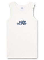 Unterhemd für Junge Traktor (Weiß)