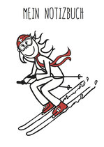 Skifahren Notizbuch (Mädchen & Frauen)