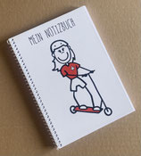 Trottinett / Scooter Notizbuch (Mädchen & Frauen)