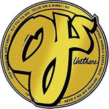 OJ Wheels Sticker gold