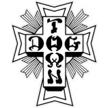 Dogtown Cross Logo Sticker white