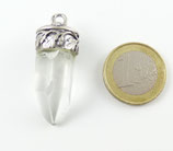 Bergkristall ungeschliffen; Fassung NR.046