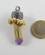 Rehkrickerl mit Amethyst Nr.2; Fassung NR.016