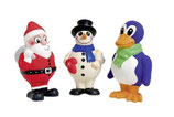 Jouet de Noël Bonhomme de Neige en Latex - 15cm