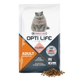 Croquettes Opti Life Chat Adulte Sensitive Saumon - 7,5 Kg