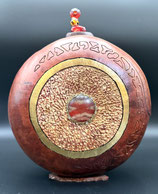 Filigree Canteen Gourd Vase with Lid