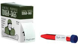 Etiquetas resistentes Tough-Tags® de 38 x 19 mm, para propósitos generales, para escritura a mano, Rollo con 1,000 piezas en color blanco,  Marca Heathrow Scientific HEATTGP-1000