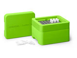 Estación de trabajo de refrigeración y congelación CoolBox™ XT, Color verde, capacidad individual, Consta de una base, un cartucho/núcleo de enfriamiento y una tapa, Marca Corning® 432022
