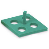 Gradilla Flotadora color verde para 4 tubos de 50 ml. (29 mm diámetro) Paquete con 5 piezas, Dimensiones: 16.5x13.7x6.5 cm. Mca. HEATHROW SCIENTIFIC HS2165A $ 238 Más IVA