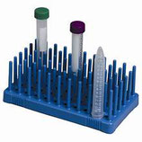 Gradilla color azul para tubos 50 Tubos de ensayo de 10 ml (14-17 mm) con clavijas, Dimensiones: 69 x 104 x 188 mm. Paquete con 2 Heathrow Scientific HS24311B $ 224 Más IVA