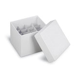 Criocajas de cartón para almacenamiento de tubos de 15 & 50 ml.  divisor por separado, paquete con 10 piezas Marca Heathrow Scientific HS2860M