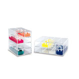 Organizador de acrílico para almacenamiento de gradillas de 80 pozos, Marca Heathrow Scientific HS23263