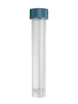 Tubo de transporte de 10 ml con faldón, fondo cónico, tapón de rosca color azul, transparente, Marca Axygen® SCT-10ML No Estéril & SCT-10ML-S Estéril