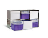 Gradilla Horizontal de acero inoxidable para 6 cajas de tubos de 15 y 50 ml. para usar en sistemas de refigeración Verticales, Marca Heathrow Scientific HS28622