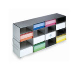 Gradilla Horizontal para cajas de 2" alto para usar en sistemas de refigeración Verticales, Marca Heathrow Scientific