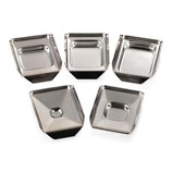 Moldes base de acero inoxidable, paquete con 12 piezas, Marca Simport M474
