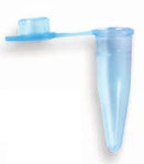 Tubo para PCR con tapa plana, cap. 0.2 ml. c/1000 piezas color azul, Marca NEPTUNE 3423.B $423