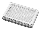 Microplaca de 96 pozos de media área, fondo plano transparente con tratamiento TC, 20 por bolsa, con tapa, estéril, Corning® 3697