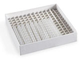 Criocaja para almacenamiento de 100 tubos PCR de 0.2 ml. incluye separador, paquete con 10 piezas Marca Heathrow Scientific 120220