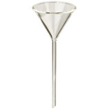 Embudo liso de 122 mm de diámetro y ángulo de 60° con vástago corto y ancho, Marca PYREX®  6120-5 $300
