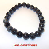 KR8LAZW KOGELARMBAND LABRADORIET ZWART REK