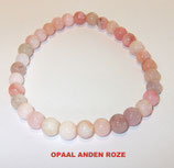 KH6OARA KOGELHANGER 6MM OPAAL ANDEN ROZE A 45 CM