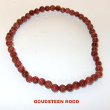 KS4GORO KOGELARMBAND GOUDSTEEN ROOD SLOTJE