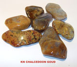 KNCHGO100 KNUFFELSTENEN CHALCEDOON GOUD  100 GRAM