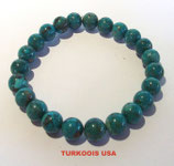 KS8TUUSA KOGELARMBAND TURKOOIS USA SLOTJE