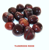 KNTIRO100 KNUFFELSTENEN TIJGEROOG ROOD ZAKJE VAN 100 GRAM