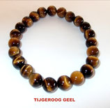 KS8TIGE KOGELARMBAND TIJGEROOG GEEL SLOTJE