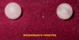 OZROFR ZILVER OORSTEKER ROZEKWARTS FROSTED