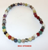 KS4MIST KOGELARMBAND MIX STENEN SLOTJE