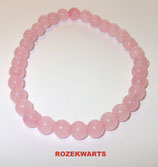 KR6ROZE KOGELARMBAND ROZEKWARTS REK