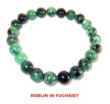 KS8ROFU KOGELARMBAND ROBIJN IN FUCHSIET SLOTJE