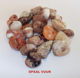 KNOPVU100 KNUFFELSTENEN OPAAL VUUR ZAKJE VAN 100 GRAM