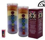 KMG9630 7 CHAKRA'S KAARS MET ETHERISCHE OLIES