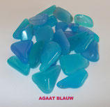 KNAGBL100 KNUFFELSTENEN AGAAT BLAUW 100 GRAM