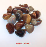 KNOPAG100 KNUFFELSTENEN OPAAL AGAAT ZAKJE VAN 100 GRAM