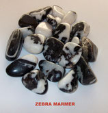 KNZEMA KNUFFELSTENEN ZEBRA MARMER ZAKJE 100 GRAM