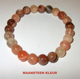 KS8MAKL KOGELARMBAND MAANSTEEN KLEUR SLOTJE
