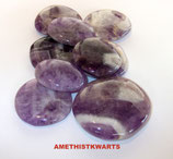 PLAMKW PLATTE STENEN AMETHISTKWARTS ZAKJE 200 GRAM