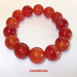 KS14CARN KOGELARMBAND CARNEOOL SLOTJE